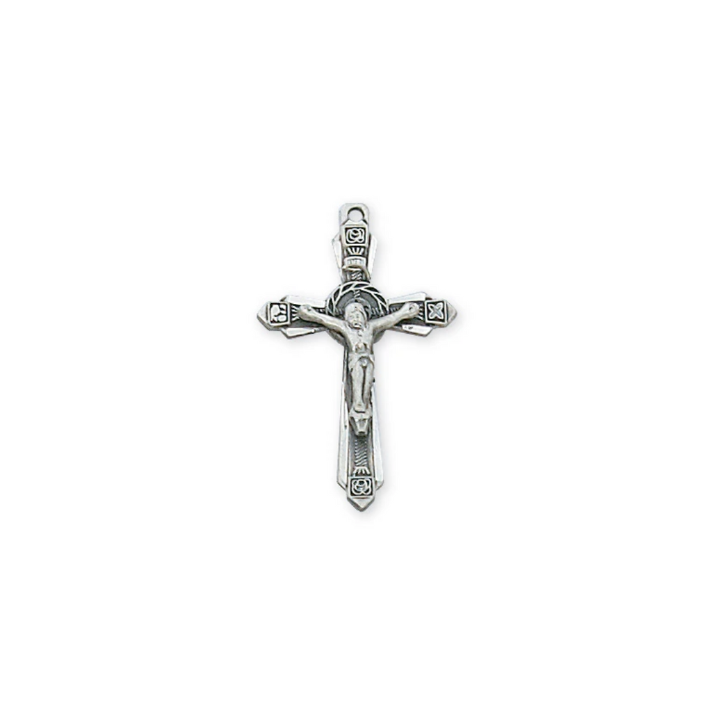 Crucifix Necklace - Sterling Silver 16-18"