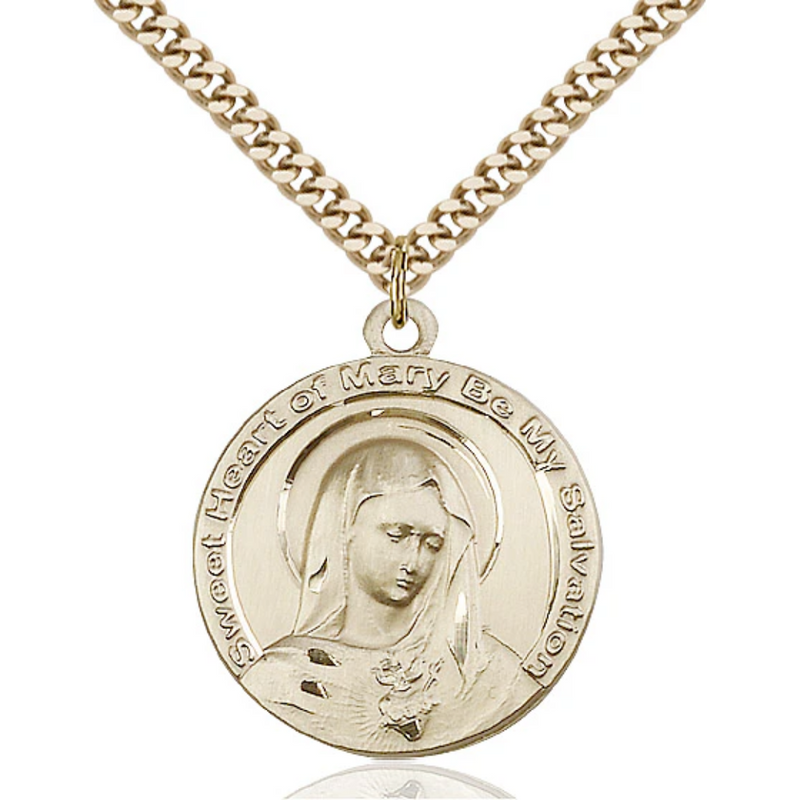 Mary Necklace Gold Filled 24"