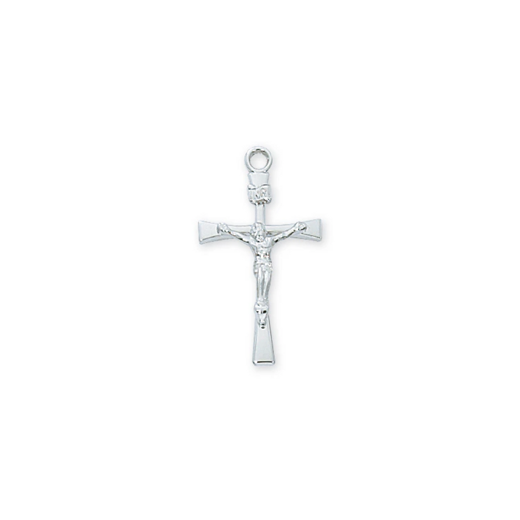 Crucifix Necklace - Sterling Silver 18"