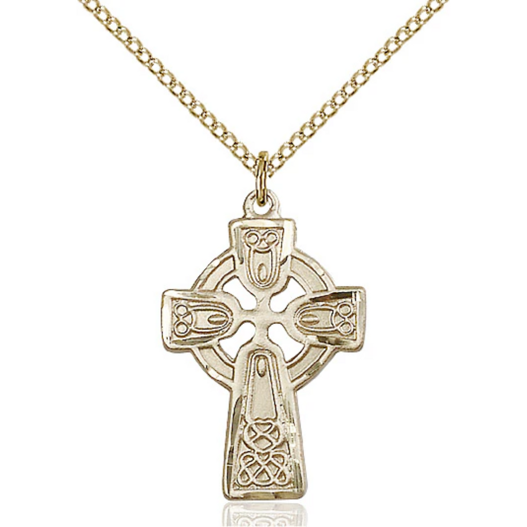 Celtic Cross Gold 18"