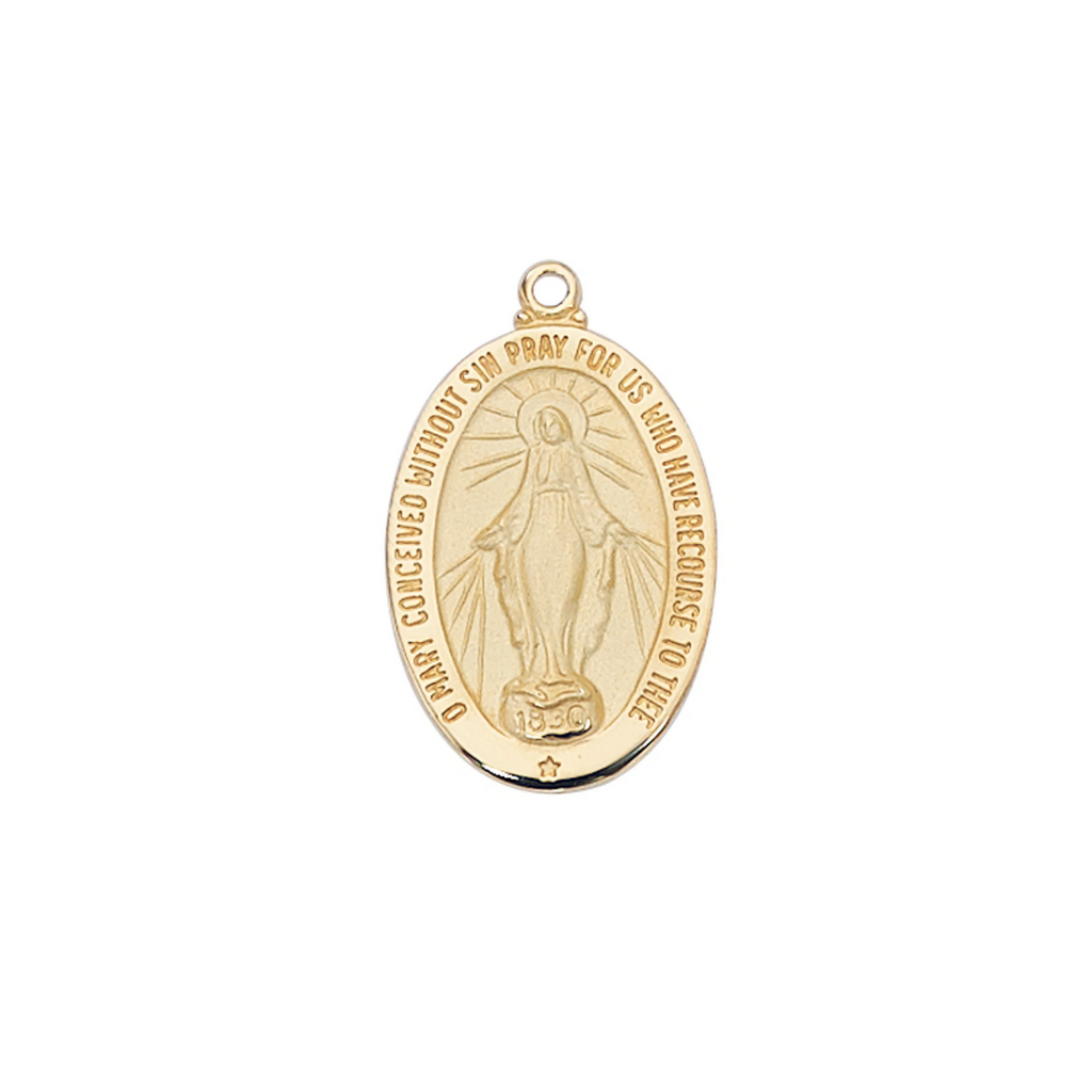 Miraculous Medal - Gold over Sterling