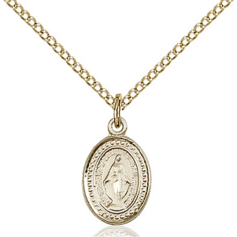Miraculous Medal Gold Filled 18"