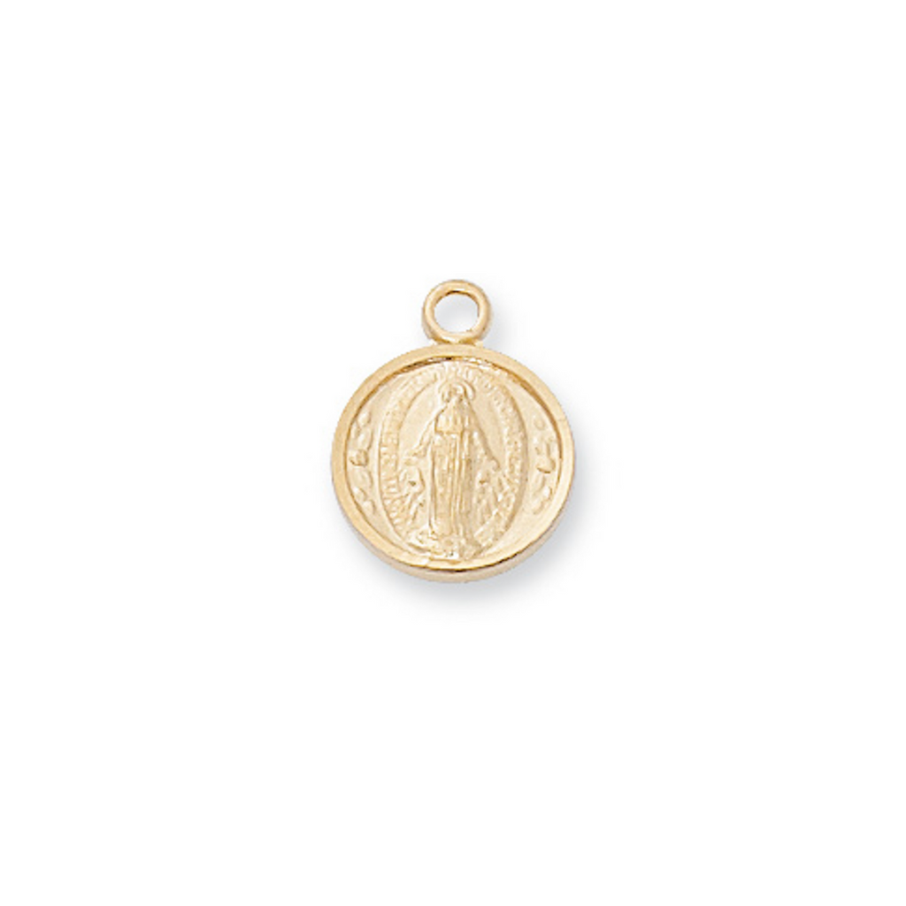 Miraculous Medal - Gold over Sterling Miraculous Pendant