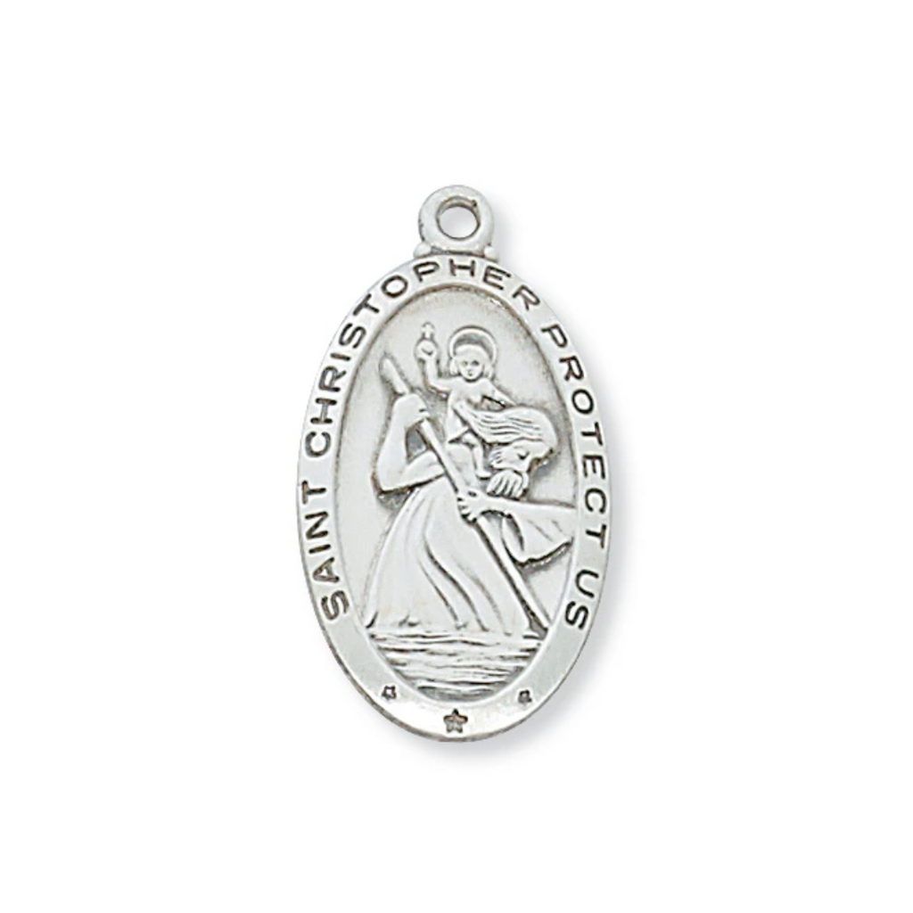 Christopher - St. Christopher Medal - Sterling Silver