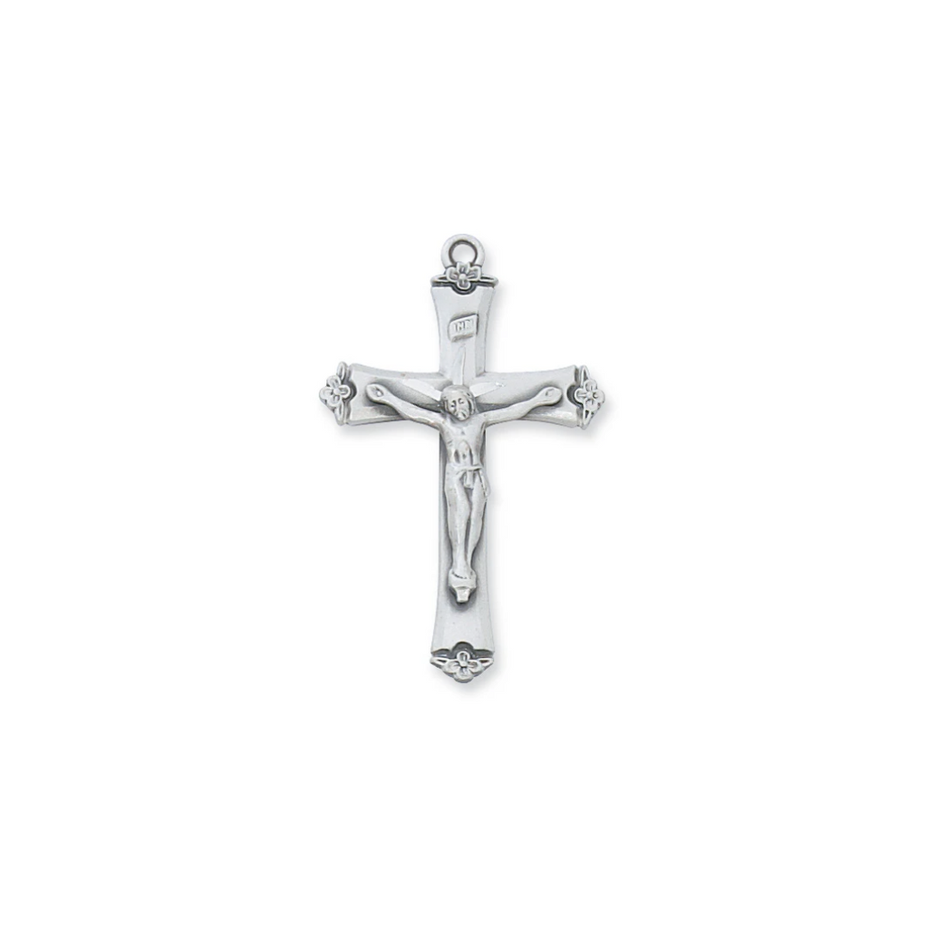 Crucifix Necklace - Sterling Silver 18"