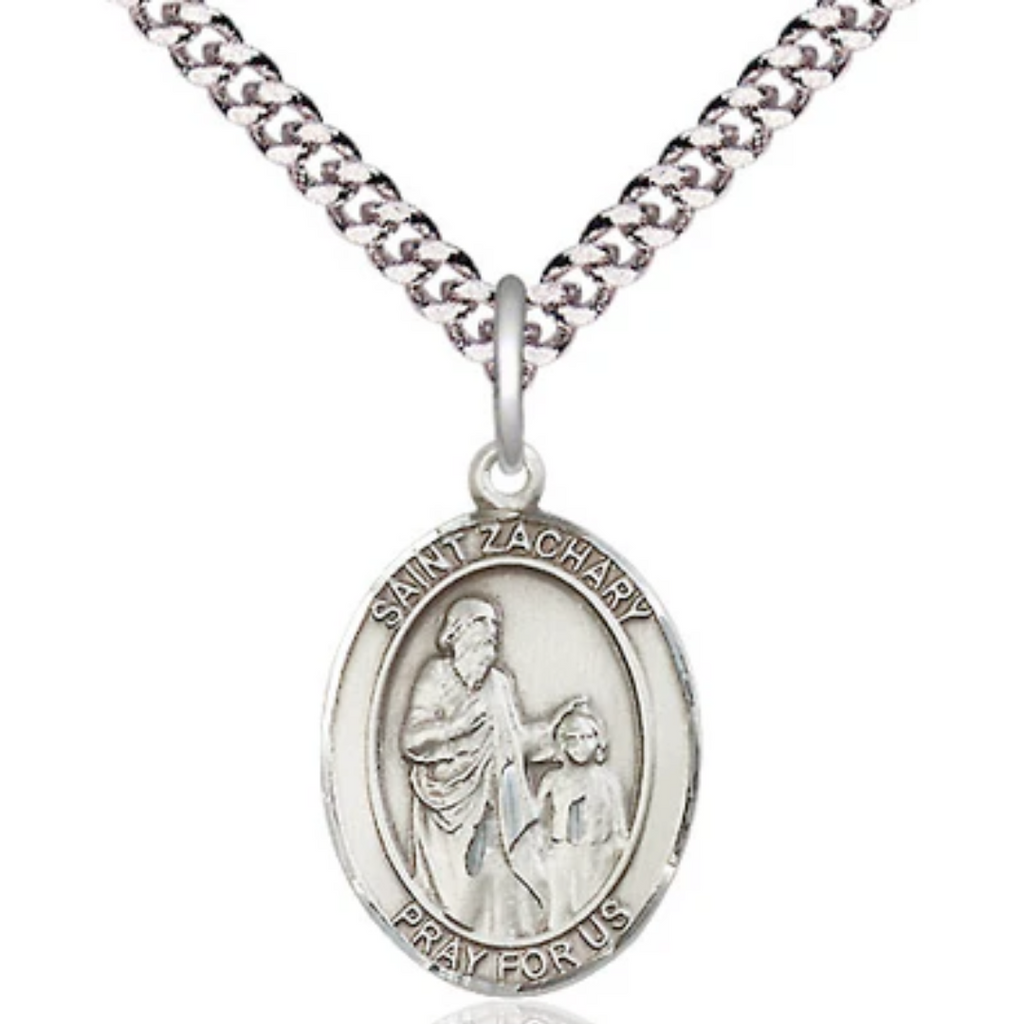 Zachary - St. Zachary Necklace Sterling Silver 24"