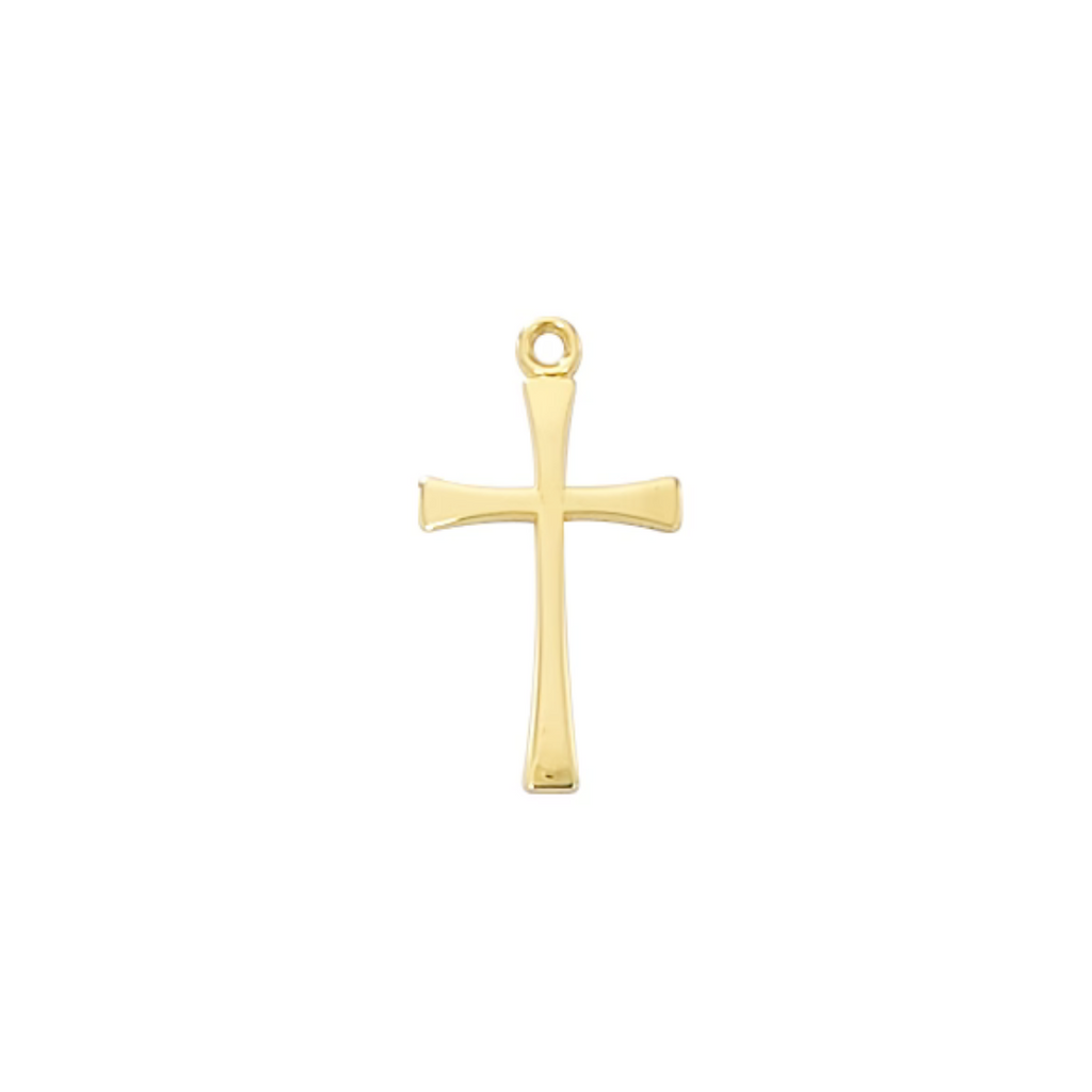Cross Necklace - Gold over Sterling