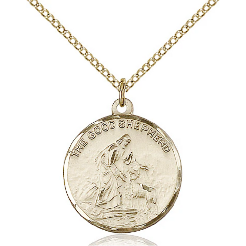 Good Shepherd Pendant Gold Filled 18"