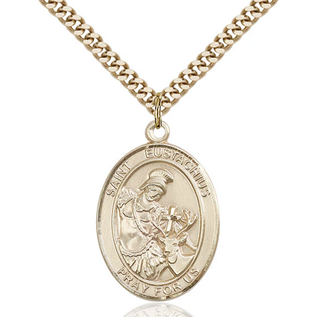 Eustachius - St Eustachius Medal Sterling Silver