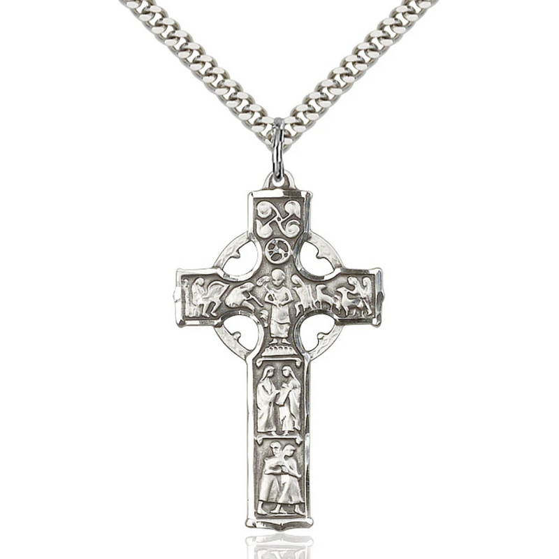 Celtic Cross Silver 24"