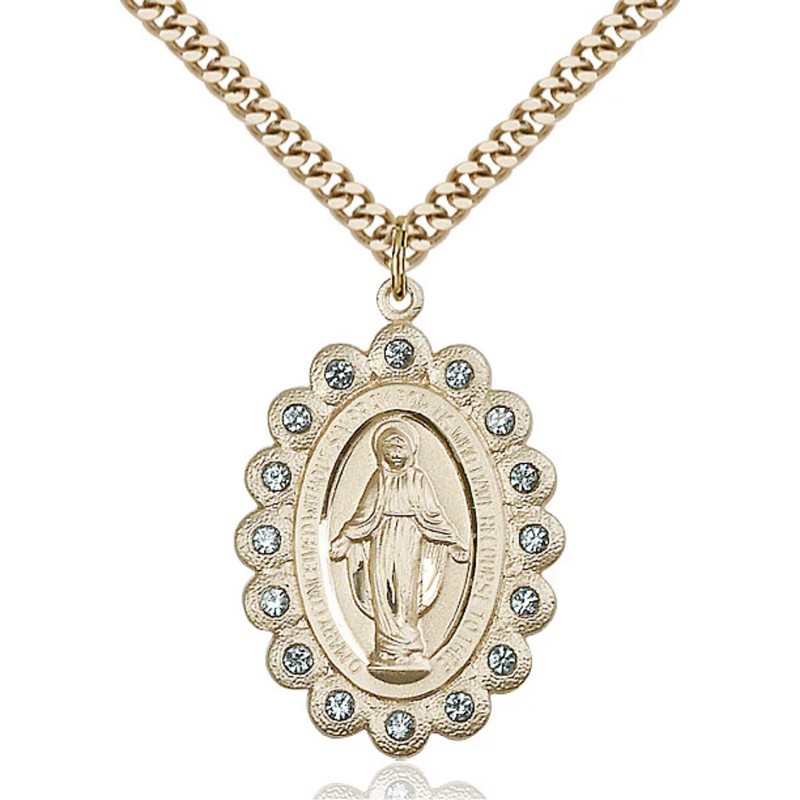 Miraculous Medal Birthstone March 24"