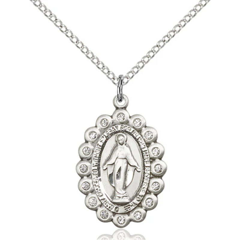 Miraculous Medal Birthstone April 18"
