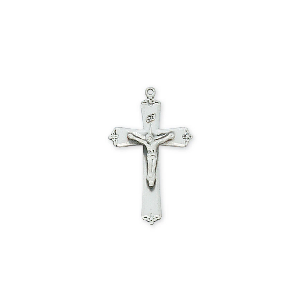 Crucifix Necklace - Sterling Silver 18"
