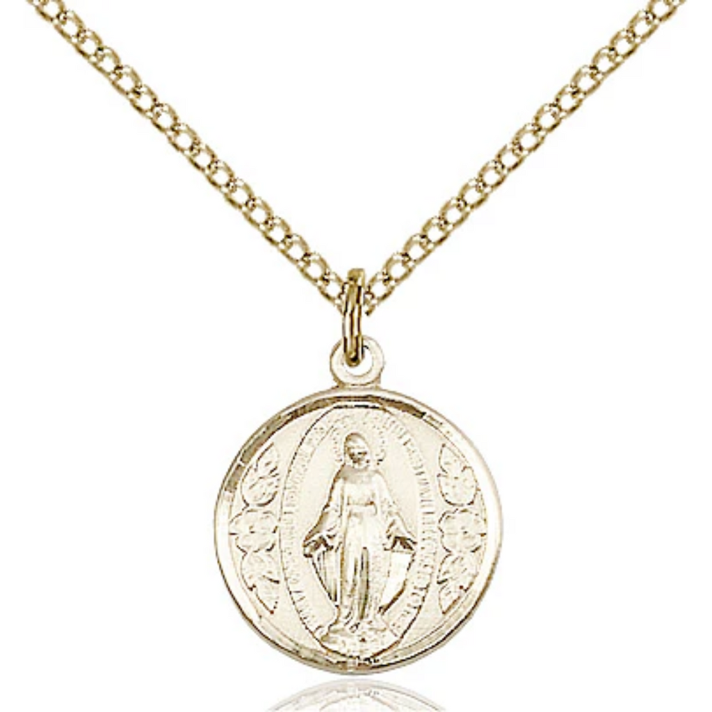 Miraculous Medal Gold Filled 18"