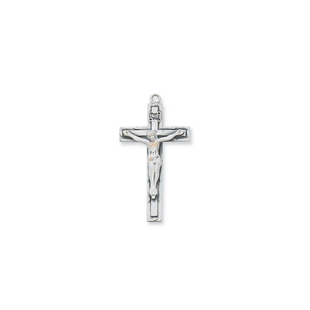 Crucifix Necklace - Sterling Silver 18"