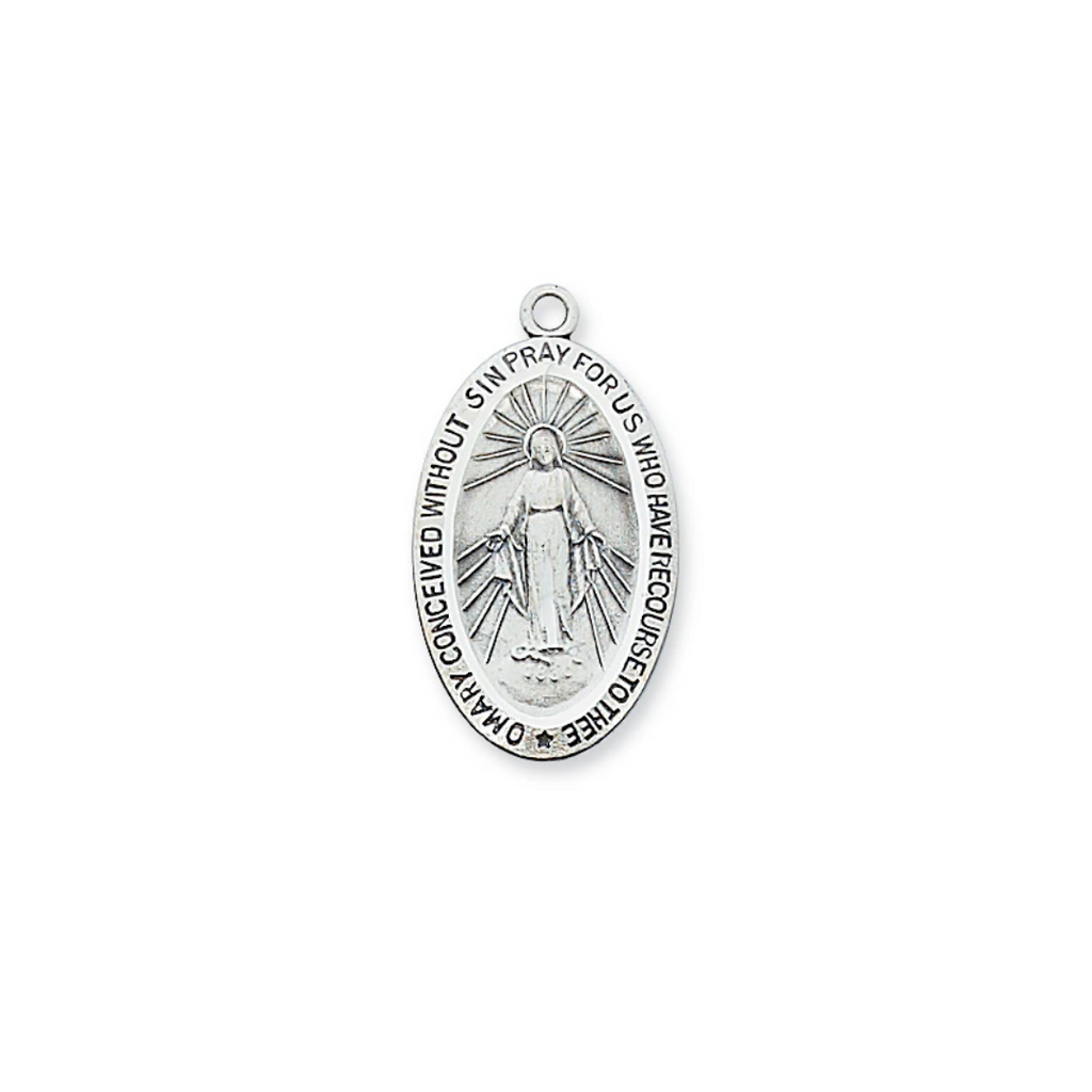 Miraculous Medal - Sterling Silver