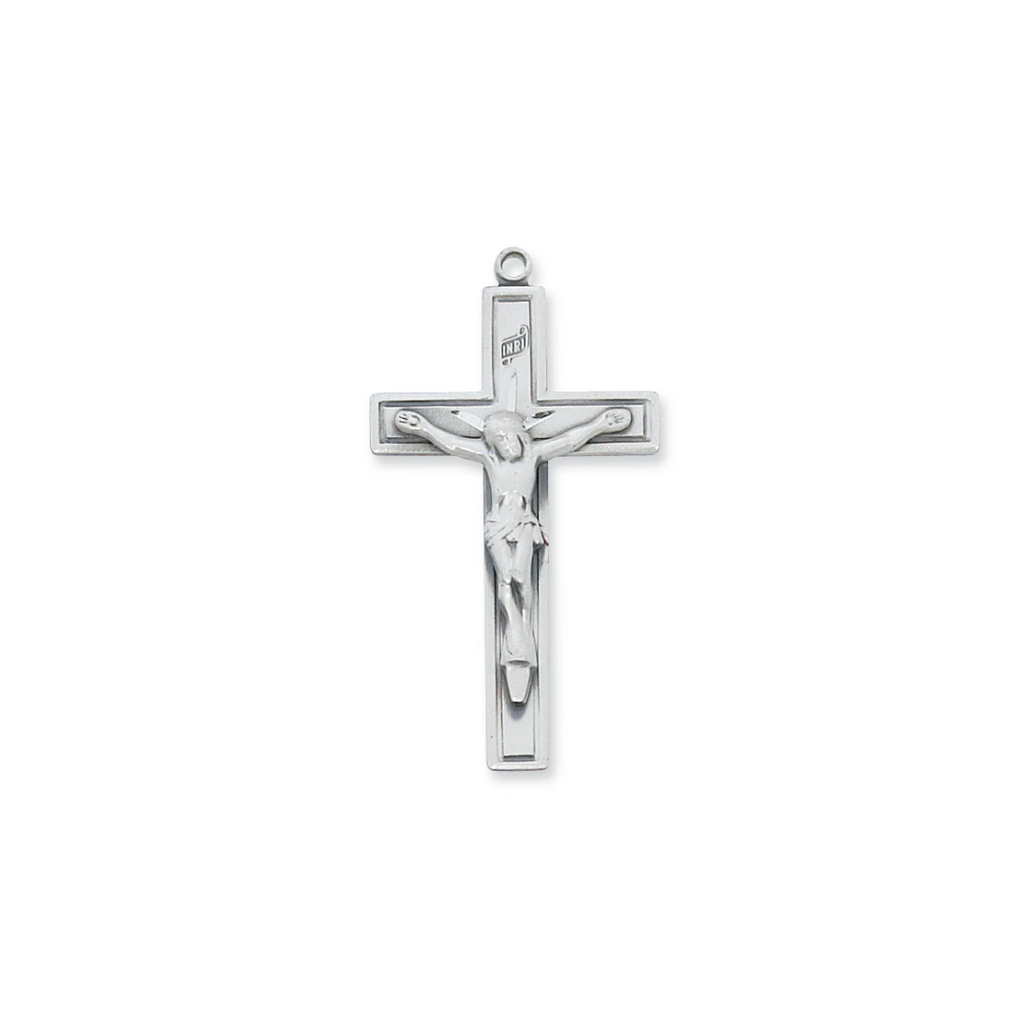 Crucifix Necklace - Sterling Silver 24"