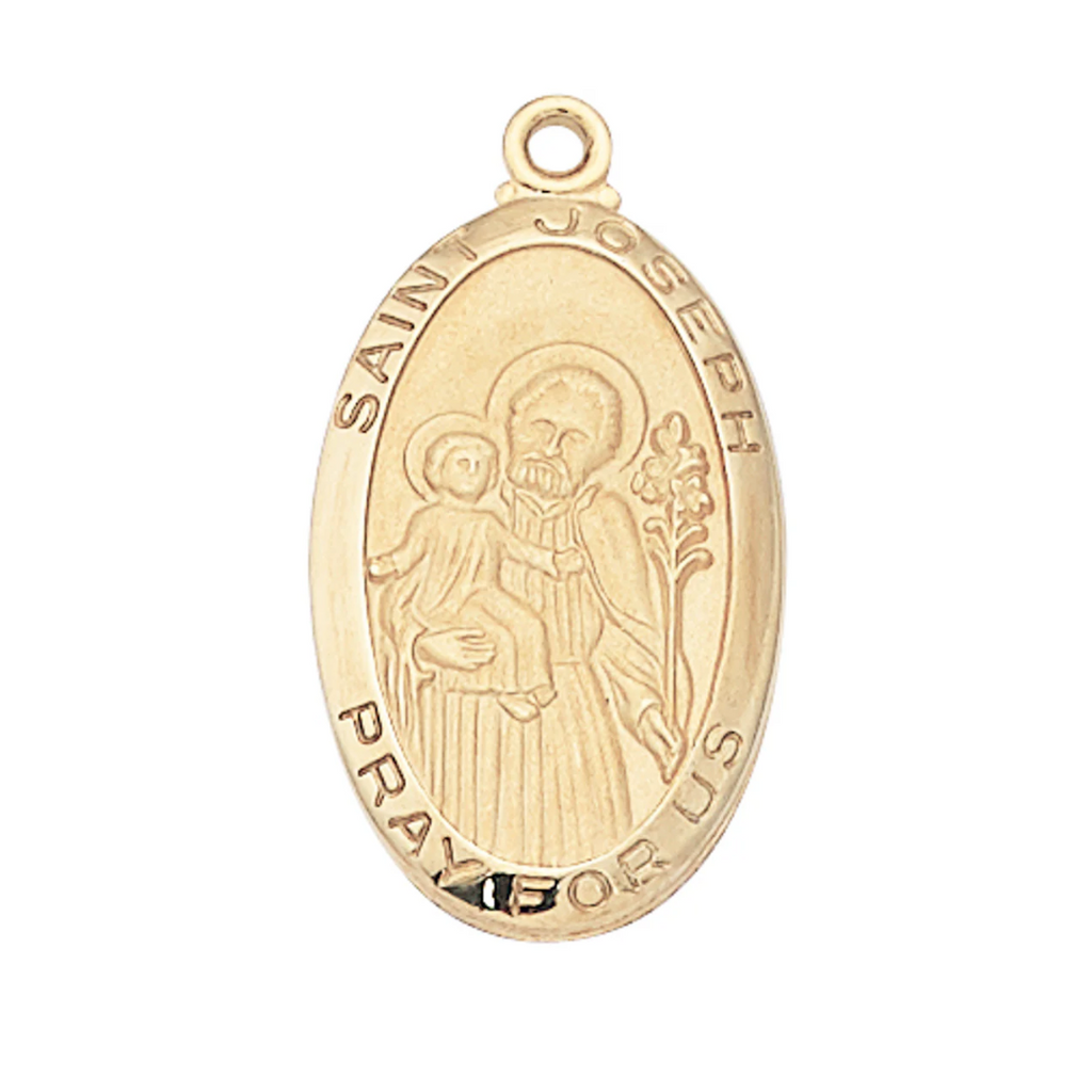 Joseph - St. Joseph Medal - Gold over Sterling