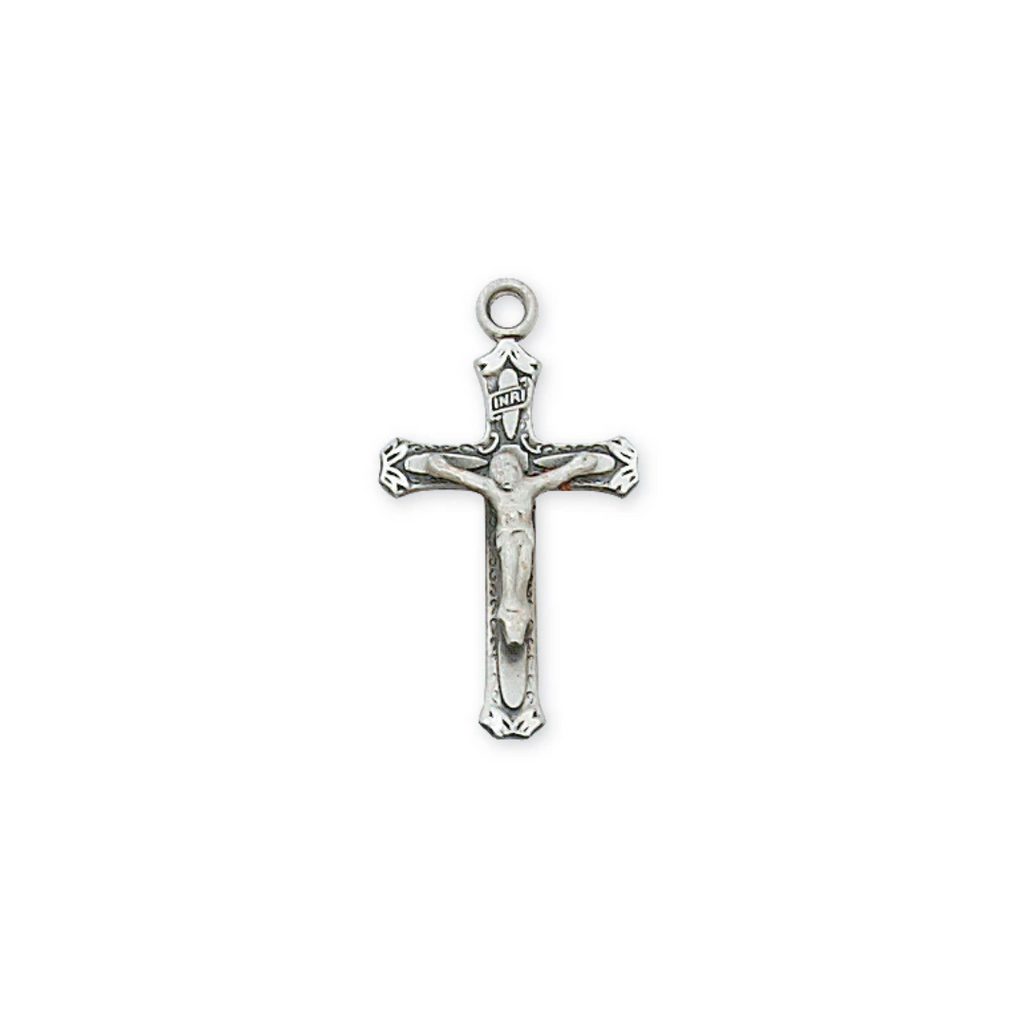 Crucifix Necklace - Sterling Silver 18"