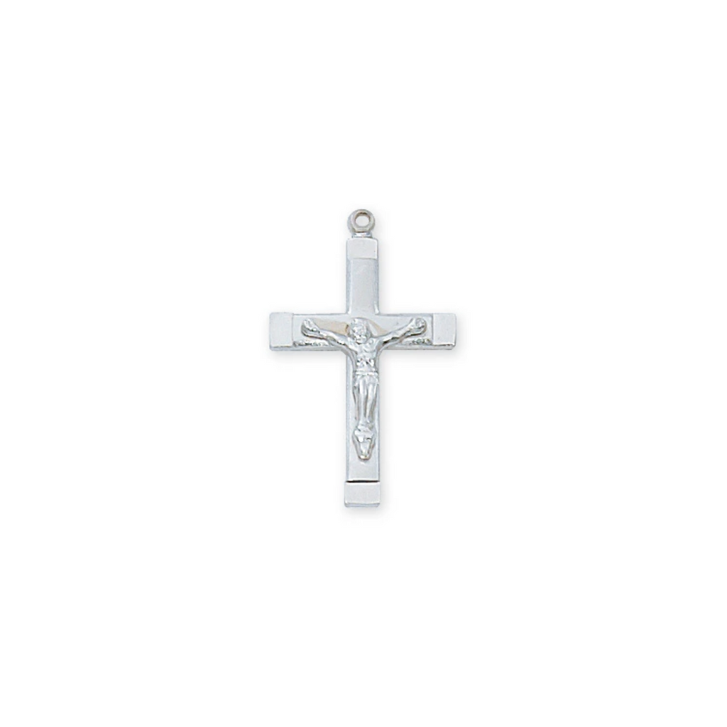 Crucifix Necklace - Sterling Silver 18"