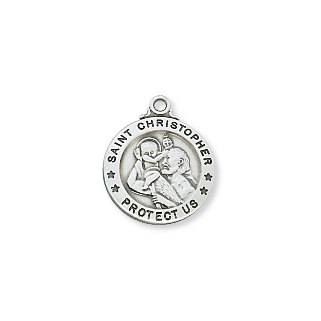 Christopher - St. Christopher Medal - Sterling Silver