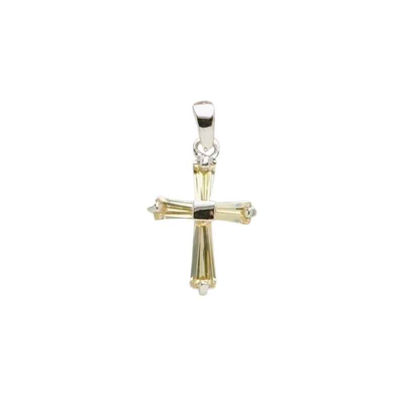 Birthstone November Cross Necklace 15"L