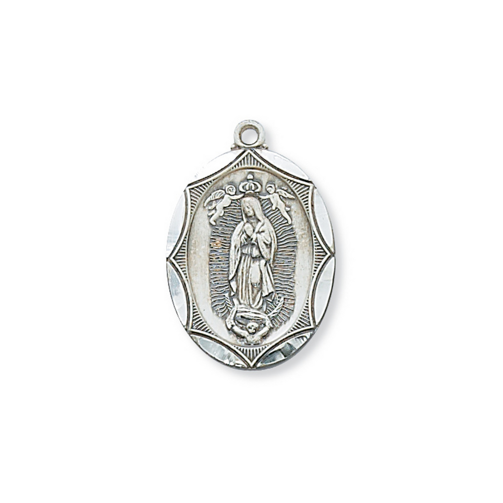 Our Lady of Guadalupe Medal - Sterling Silver