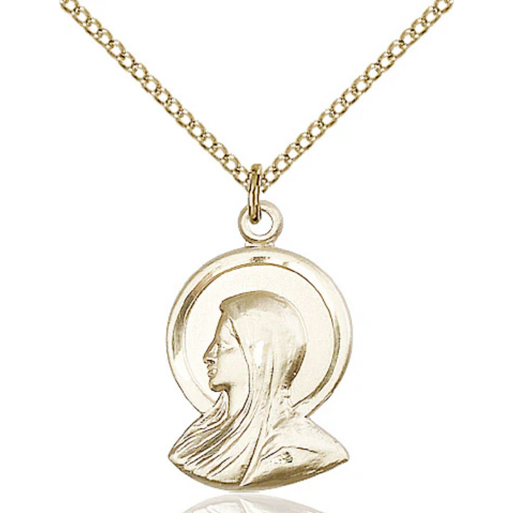Madonna Medal Gold Filled 18"