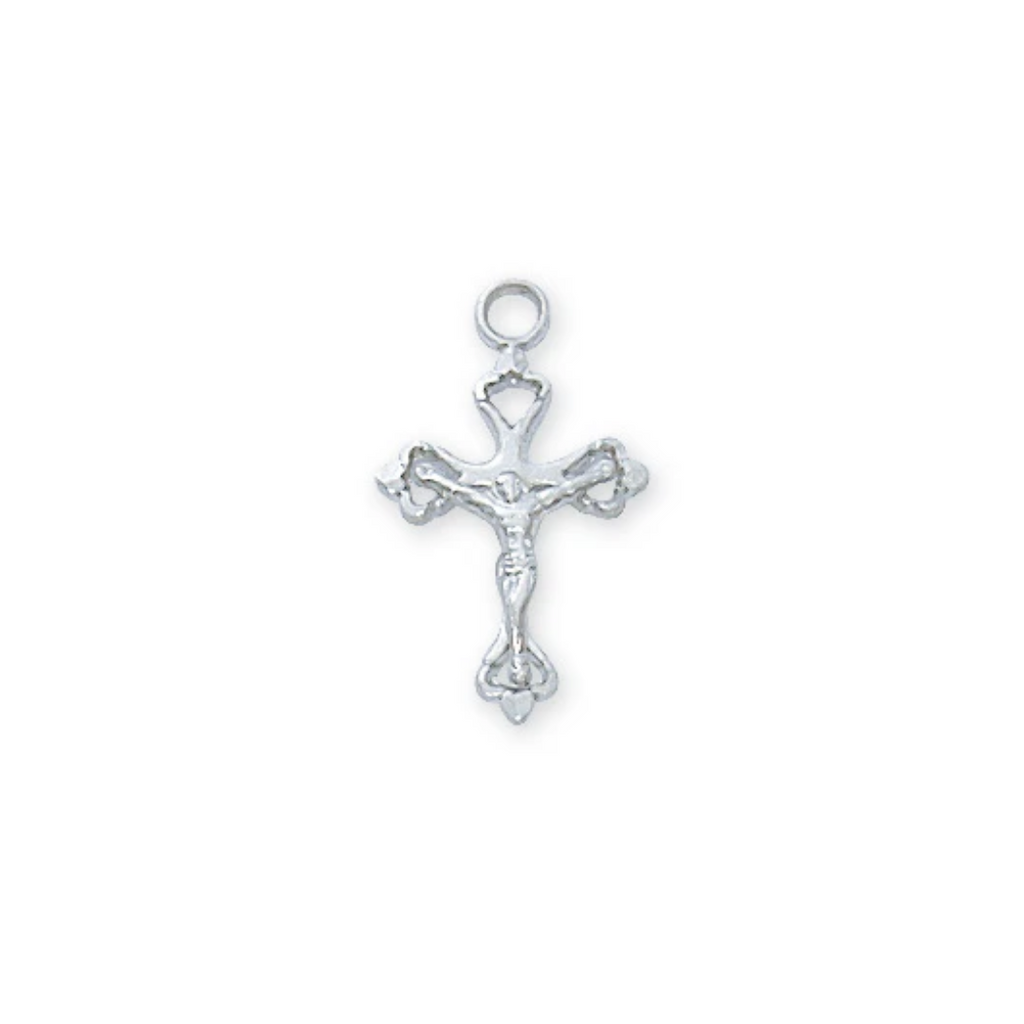 Crucifix Necklace - Sterling Silver 16"