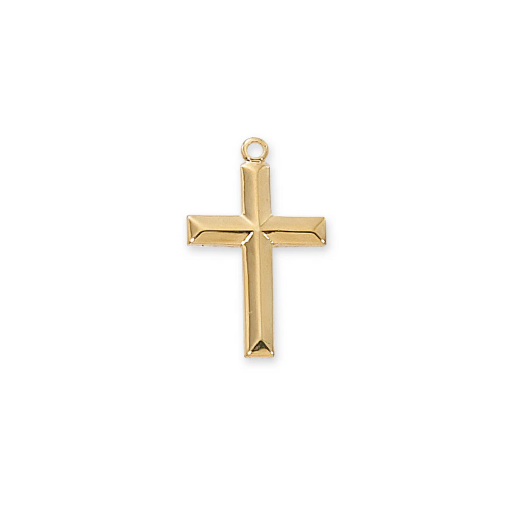 Cross Necklace - Gold over Sterling