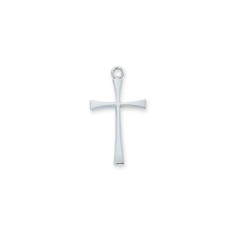 Cross Necklace - Sterling Silver 18"