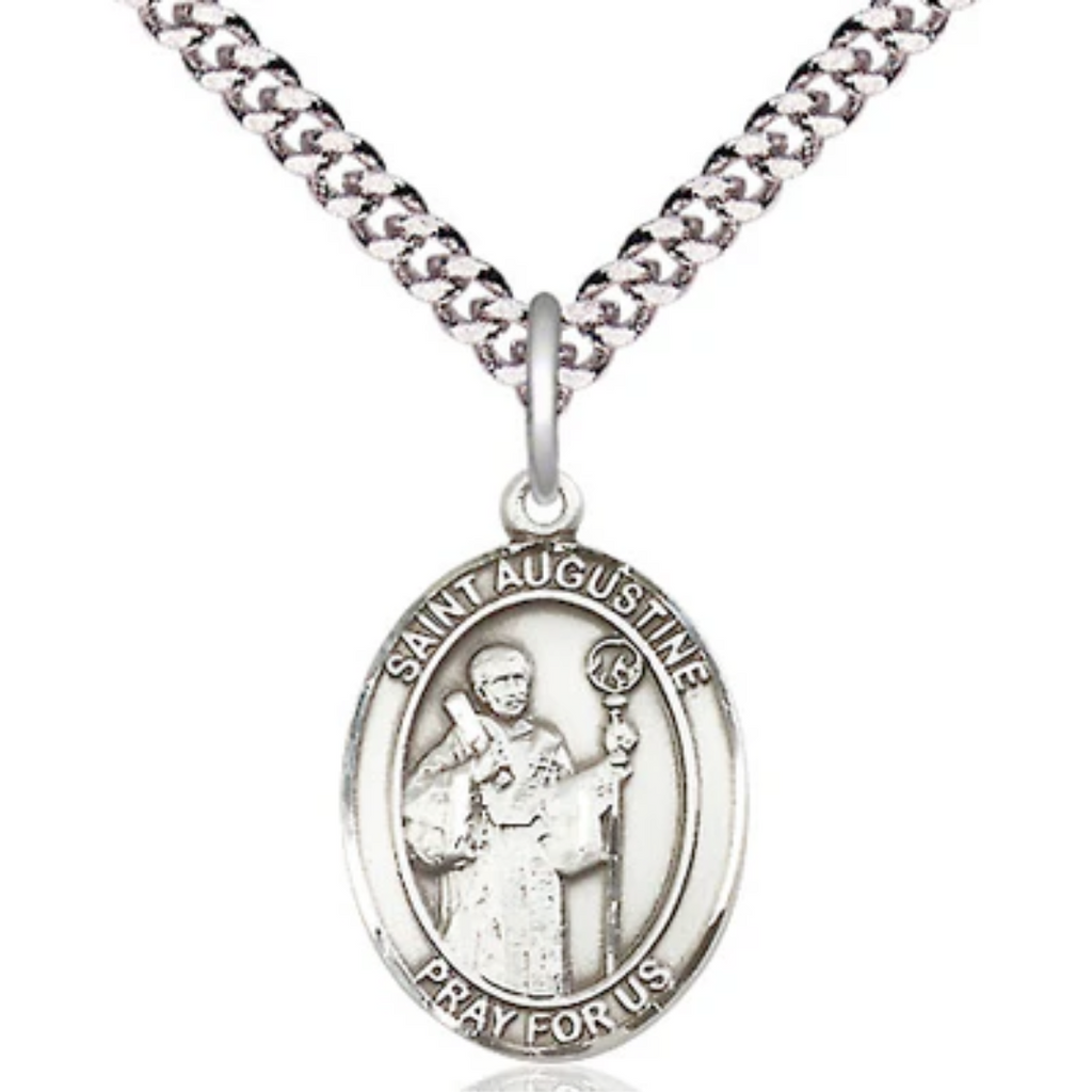 Augustine - St. Augustine Medal Sterling Silver