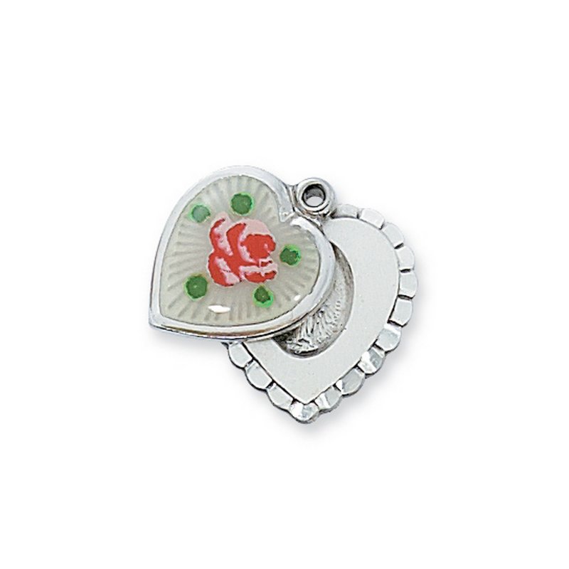 Cloisonné Miraculous Medal - Sterling Silver