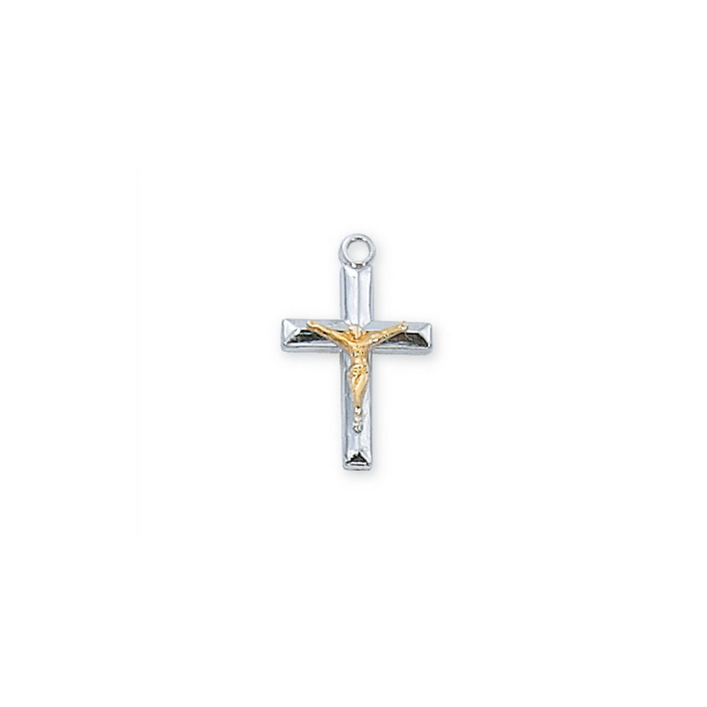 Crucifix Necklace - Sterling Silver 18"