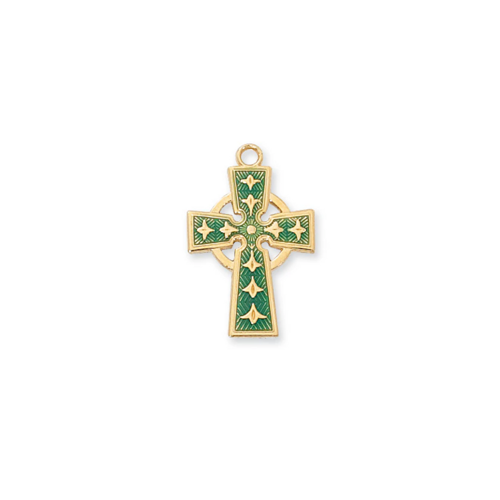 Celtic Cross - Gold over Sterling