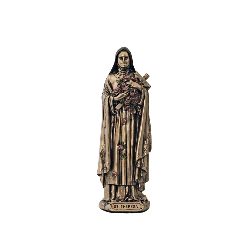 St. Thérèse of Lisieux Bronze Statue 3.5" | Goldscheider of Vienna