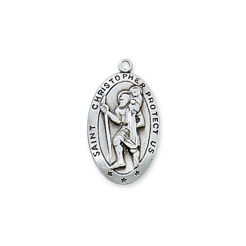 Christopher - St. Christopher Medal - Sterling Silver