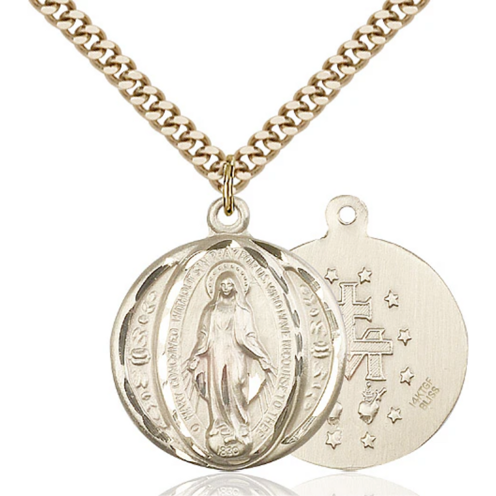 Miraculous Medal Gold Filled 24"