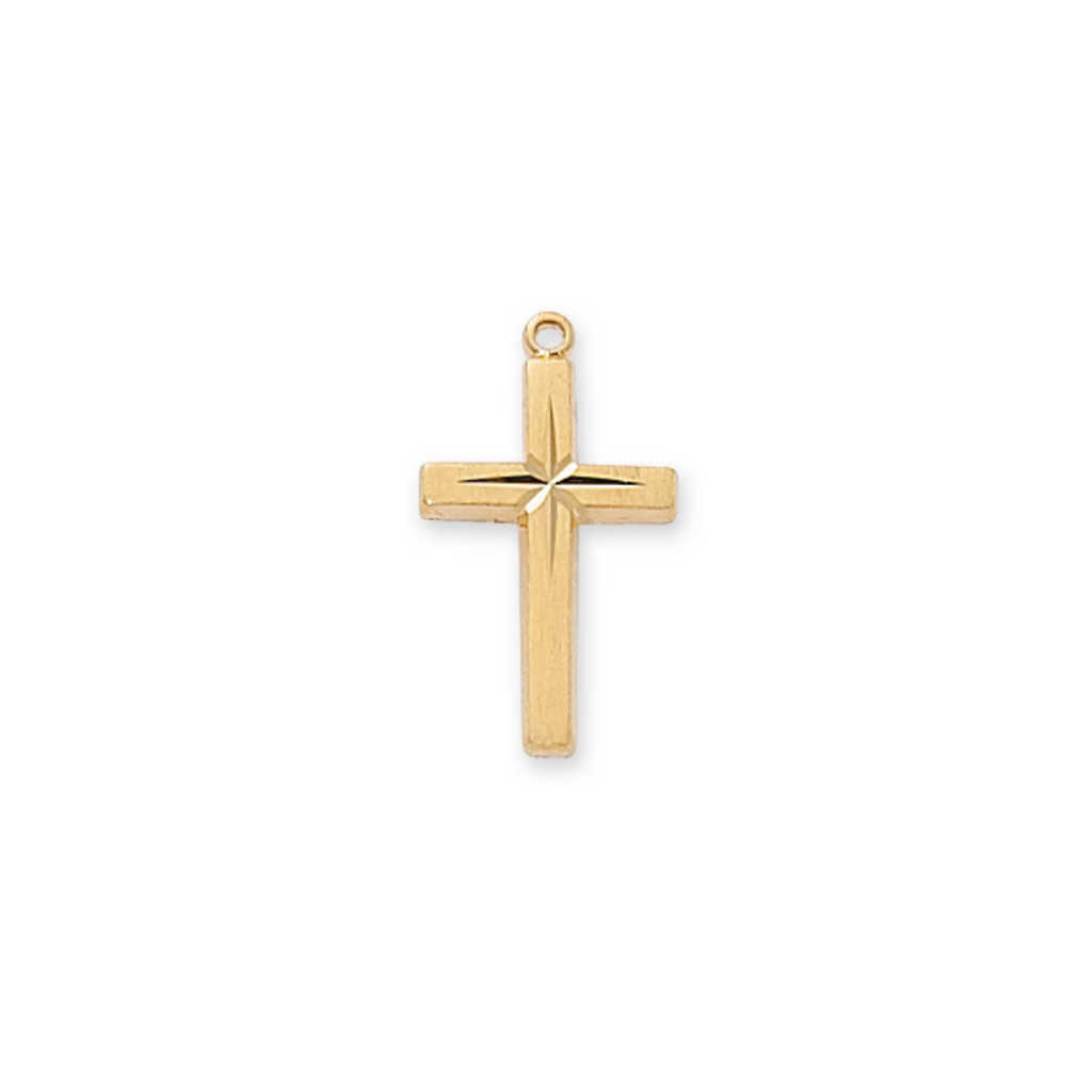 Cross Necklace - Gold over Sterling