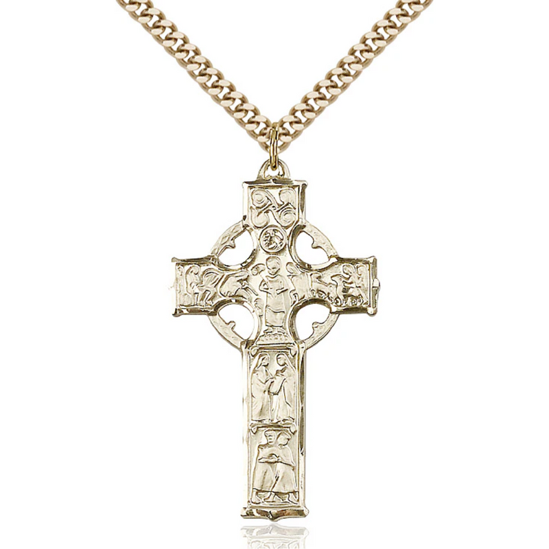 Celtic Cross Necklace on 24" Chain