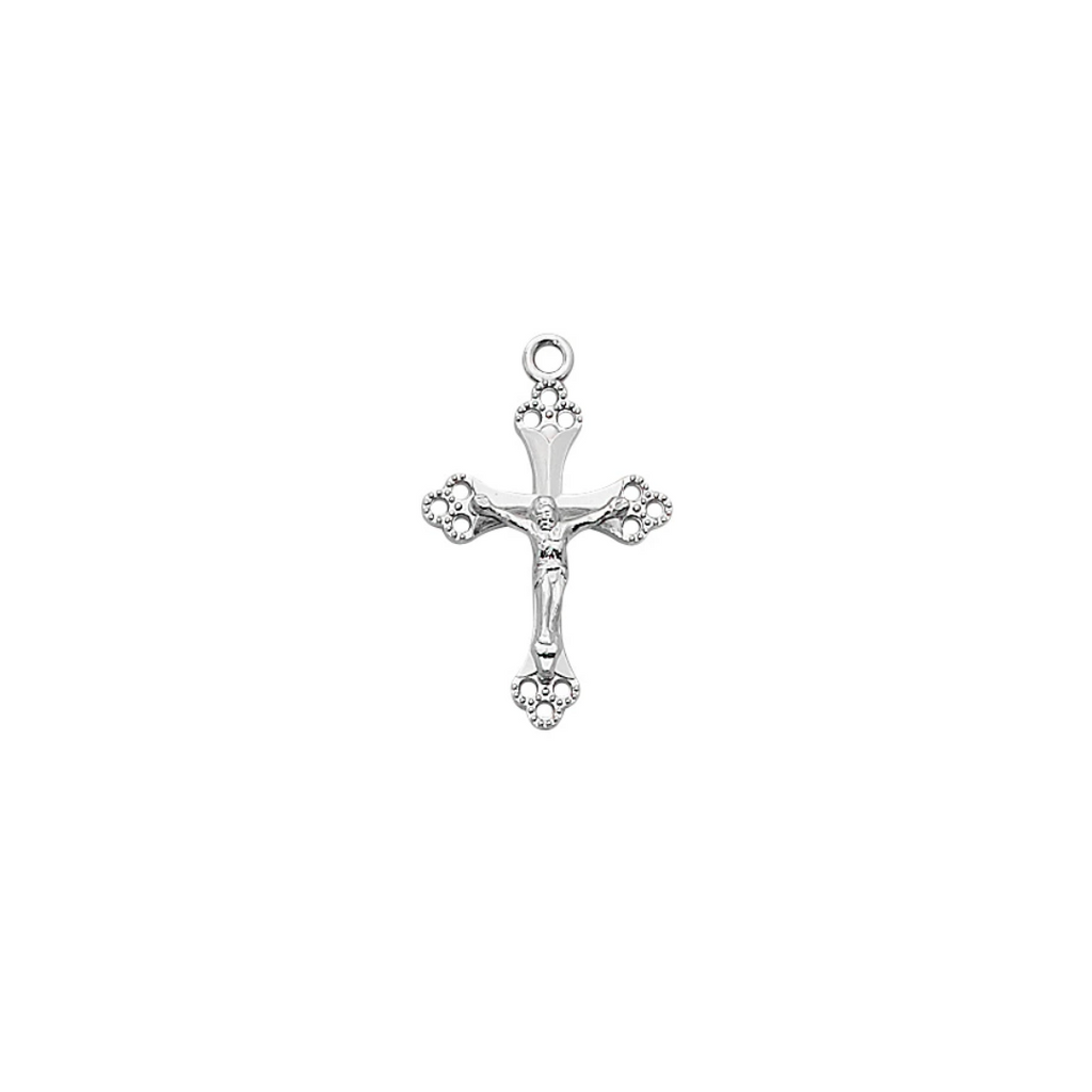 Crucifix Necklace - Sterling Silver 18"