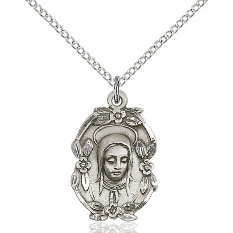 Madonna Medal Sterling Silver 18"