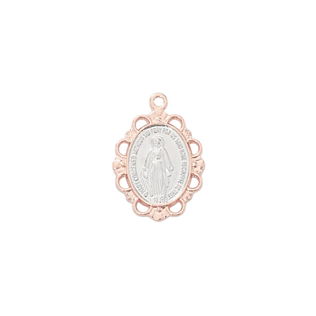 Miraculous Medal - Rose-Gold over Sterling