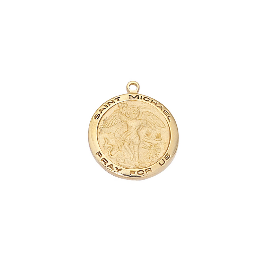 Michael - St. Michael Medal - Gold over Sterling