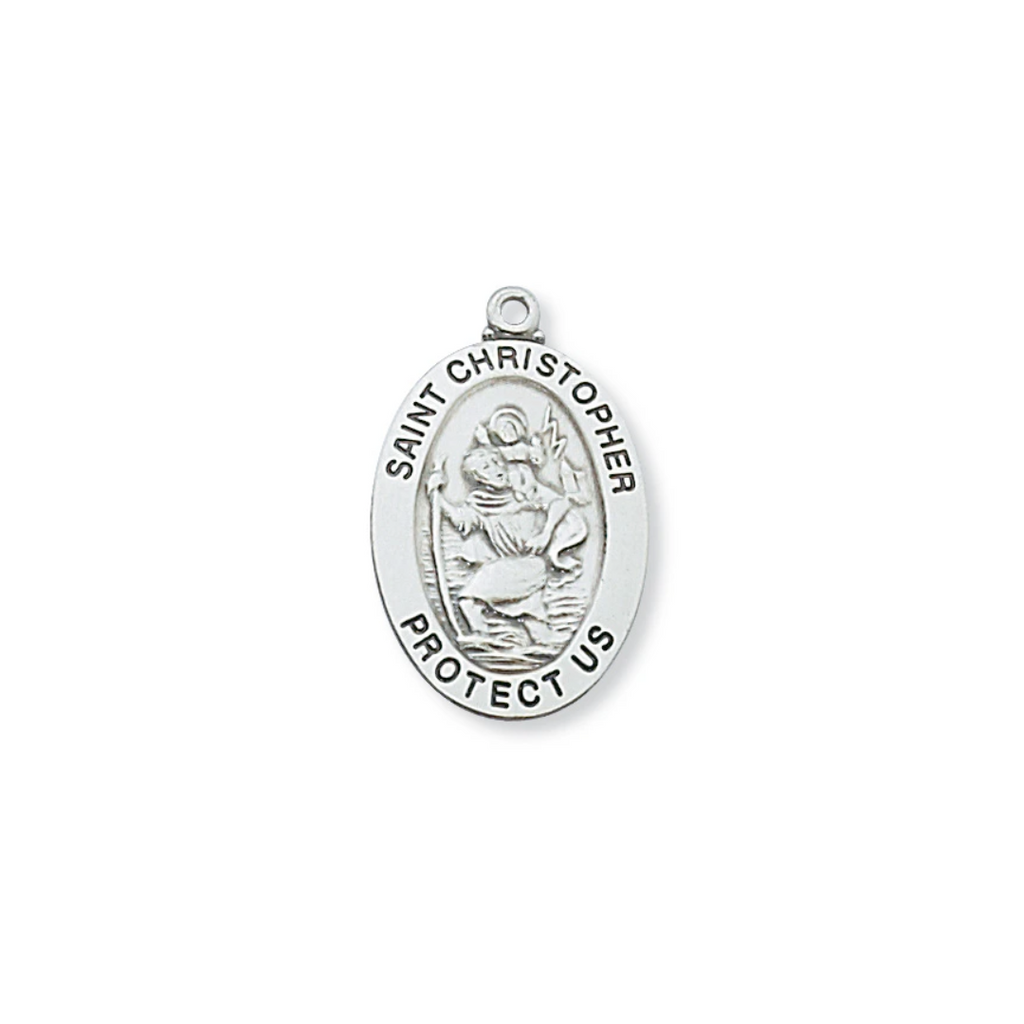 Christopher - St. Christopher Medal Sterling Silver