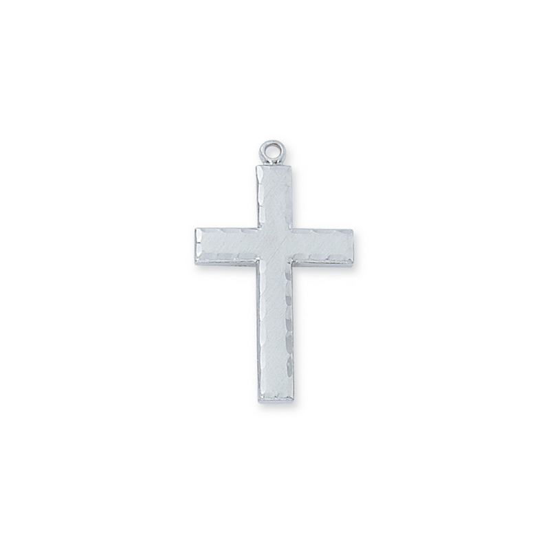 Cross Necklace - Sterling Silver 24"