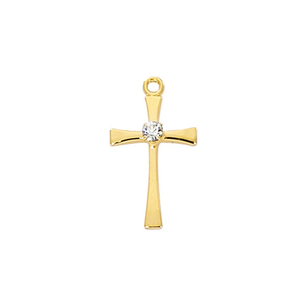 Cross Necklace - Gold over Sterling