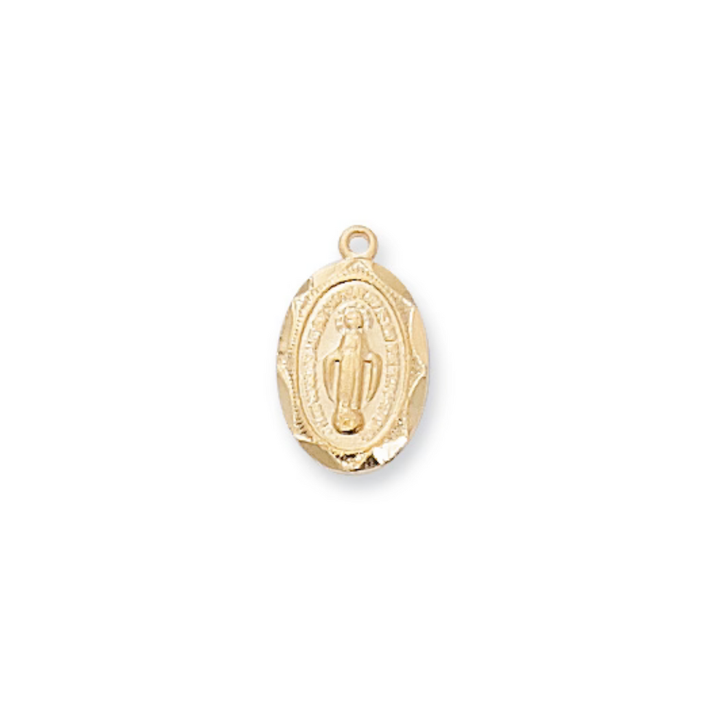 Miraculous Medal - Gold over Sterling Miraculous Pendant