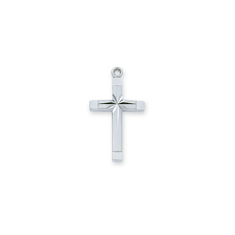 Cross Necklace - Sterling Silver 16-18