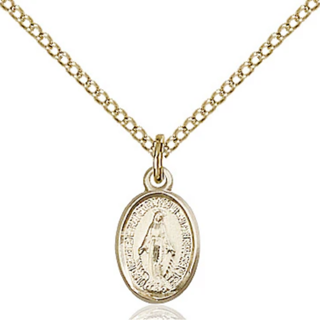 Miraculous Medal Gold Filled 18"